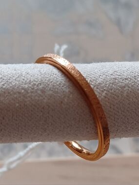 Elegant Textured Gold-Tone Women's Cuff Bracelet
